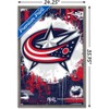 Trends International NHL Columbus Blue Jackets - Maximalist Logo 23 Framed Wall Poster Prints - 3 of 4