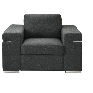 NicBex Woven Accent Chair,Upholstered Living Room Chairs with Removable Backrest and Steel Legs,Cozy Armchair,Accent Chairs for Living Room - 1 of 4