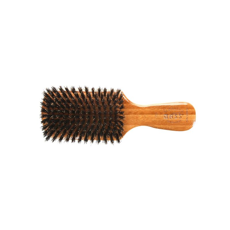 Bass Brushes Men's Hair Brush Wave Brush with 100% Pure Premium Natural Boar Bristle FIRM Pure Bamboo Handle Classic Club/Wave Style, 1 of 6
