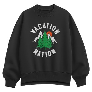 Women's - Instant Message - Vacation Nation Oversized Fleece Crew