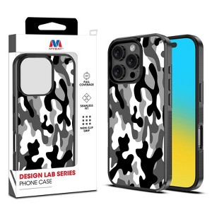 MyBat Design Lab Series Case for iPhone- Black & White Camouflage - 1 of 4