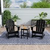 WestinTrends 3 Piece set Outdoor Patio Poly Adirondack rocking chairs with side table - 2 of 4