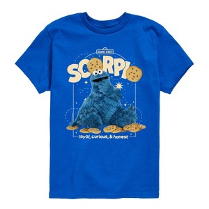 Boys' - Sesame Street - Scorpio Cookie Monster Short Sleeve Graphic T-Shirt - 1 of 4