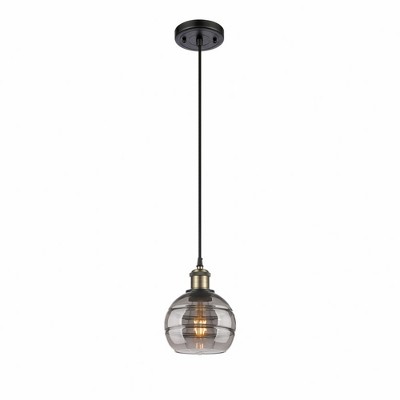 Rochester - 1 Light Cord Hung Mini Pendant In Industrial Style-7.88 Inches Tall and 5.88 Inches Wide
