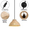 Tobili Minimalist style Rattan Pendant Light - 4 of 4