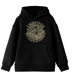 Five Nights At Freddy's I Survived Boy's Black Sweatshirt - 1 of 2