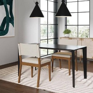 Nathan James Set of 2 Linus Dining Chair Light Gray - 1 of 4