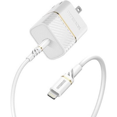 OtterBox Wall Charging Kit (Wall Charger + Lightning to USB-C Cable) White - Certified Refurbished