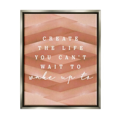 Stupell Industries Uplifting Inspirational Quote Geometric Stripes Design