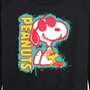 Women's - Peanuts - Peanuts Snoopy Woodstock Lightweight French Terry Wide Neck Long Sleeve Shirt - 2 of 4