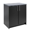 64" Elite with 5 Storage Cabinet Set Black - Prepac: Laminated Wood, Wall Mountable, 8 Shelves - 4 of 4
