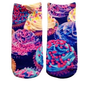 Living Royal Cupcake Photo Print Ankle Socks - 1 of 1