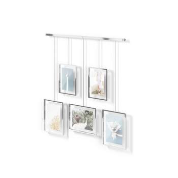 Set of 5 Exhibit Gallery Picture Frames Chrome - Umbra