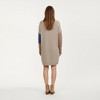 Anna-Kaci Women’s Colorblock Knit Sweater Dress with Long Sleeves, Ribbed Edges and Straight Silhouette for Effortless Comfort - 4 of 4