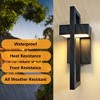 DAKAFUL Modern Cross-Shaped Outdoor Wall Light,with 5 Color Temperatures, Waterproof Exterior Wall Sconce for Porch/Garden/Entryway(2-PACK) - 4 of 4