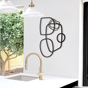 Sussexhome Minimalist Metal Wall Art – Home Office and Living Room Decoration 26.8" (L) x 17.3" (W) - 1 of 3