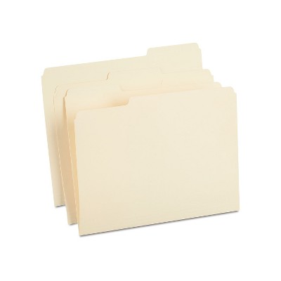 HITOUCH BUSINESS SERVICES Reinforced File Folders 1/3 Cut Letter Size Manila 50/Box TR452830/452830