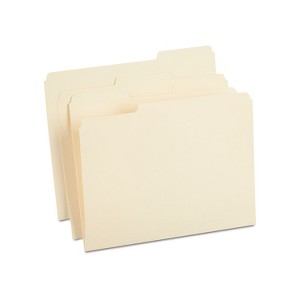HITOUCH BUSINESS SERVICES Reinforced File Folders 1/3 Cut Letter Size Manila 50/Box TR452830/452830 - 1 of 4