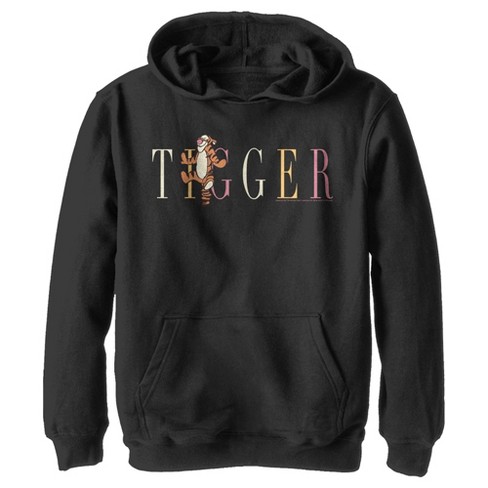 Boy's Winnie the Pooh Tigger Colorful Script Pull Over Hoodie - image 1 of 4