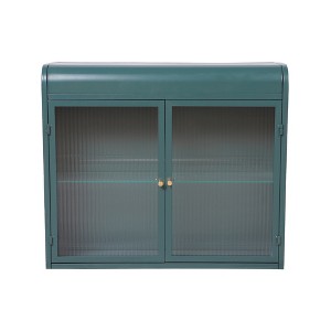 Chery Life Wall-Mounted Metal Storage Cabinet with Tempered Glass Doors & Shelves for Bathroom, Kitchen, Living Room & Office - 1 of 4