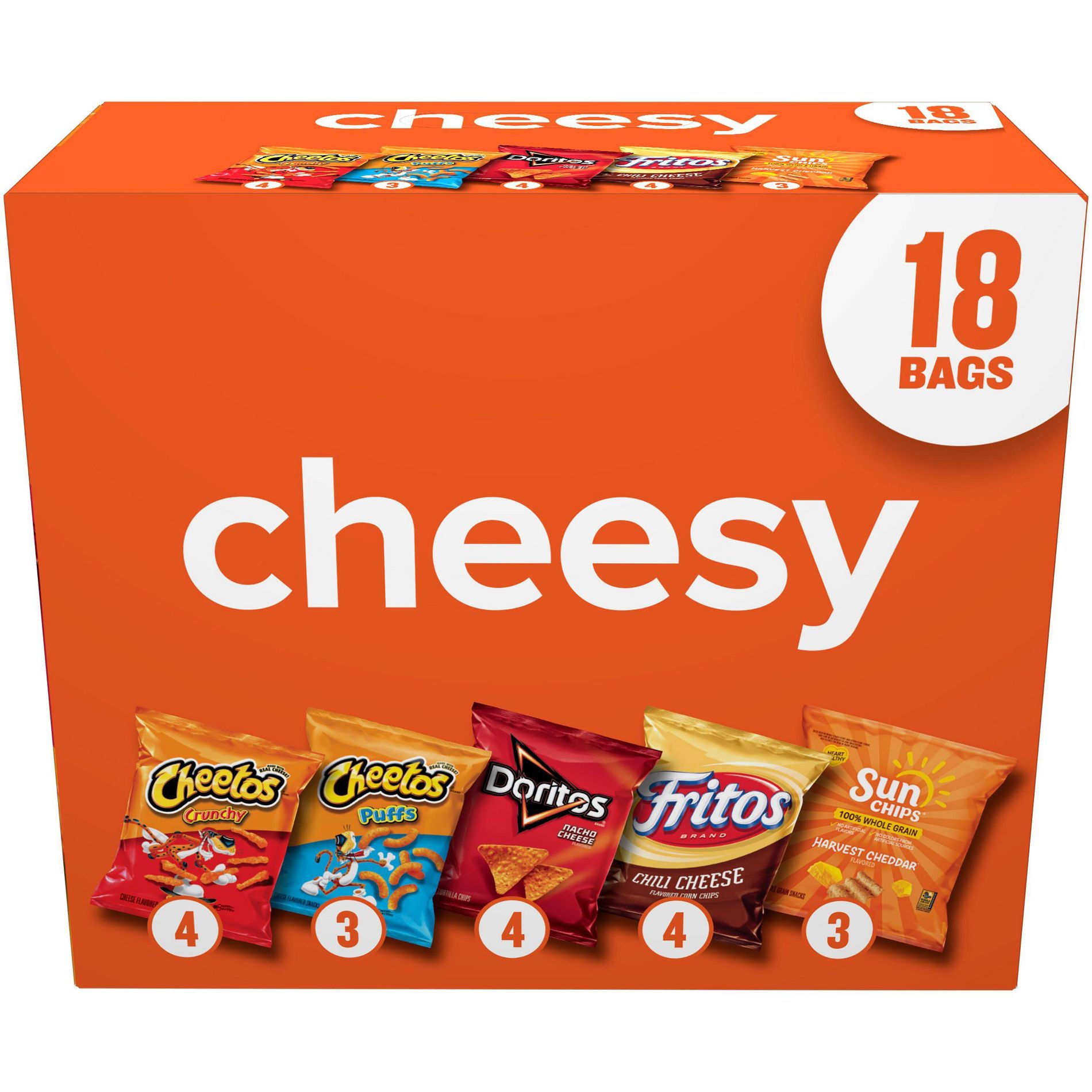Frito-Lay Variety Pack Cheesy Mix - 18ct