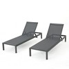 PAGED Outdoor Lounge Chairs,Outdoor Chaise Lounge with Modern Design and Backrest,Pool Lounge Chairs for Patio,Beach,Yard,Set of 2 - 2 of 4