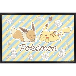 Trends International Pokémon: Flower Café - Sketch Framed Wall Poster Prints - 1 of 4