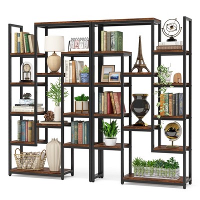 Tribesigns 6-Tier Bookshelf, 70.9" Industrial Book Display Rack