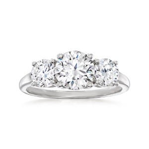 Ross-Simons 2.25 ct. t.w. Moissanite 3-Stone Ring in Sterling Silver - 1 of 4