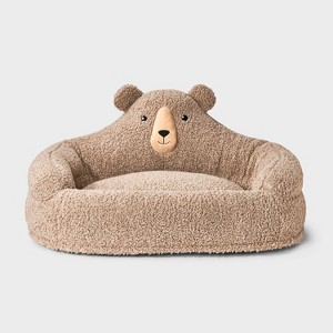 Wow Bear Bolster Dog Bed - Boots & Barkley™ XL - 1 of 3