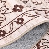 Boho Area Rug,Machine Washable Ultra-Thin Low-Pile Floral Carpet Non-Slip Soft Indoor Rug for Living Room & Bedroom - 4 of 4