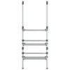 vidaXL Adjustable 3-Tier Hanging Aluminum Laundry Drying Rack - Space-Saving, Easy Hanging, Silver - 3 of 4