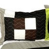 Slickblue Full/Queen 3PC Quilt Set, 100 TC Patchwork, Pre-Washed, Vermicelli Quilted Quilt with 2 Shams - 3 of 4