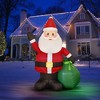 Fun Little Toys Nifti Nest Inflatable Christmas Decor, 6In- Santa Claus with Presents - 4 of 4