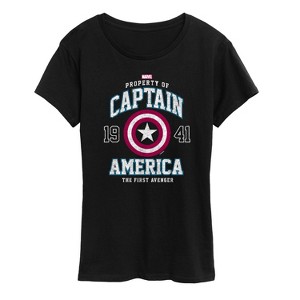 Women's - Marvel - Captain America The First Avenger Short Sleeve Graphic T-Shirt - 1 of 4