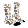 Animals And Birds Women Printed Crew Socks Funny Funky Socks Soft Polyester Novelty Gifts for Artists Men - 3 of 4