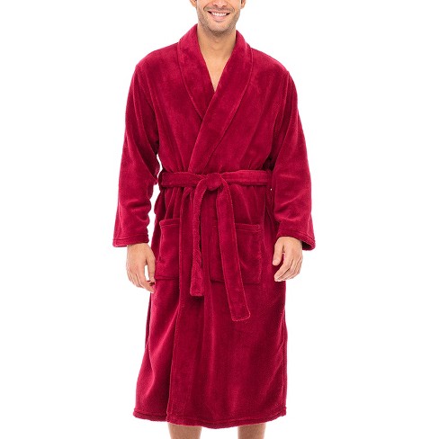 Alexander Del Rossa Men's Warm Fleece Robe, Plush Solid Bathrobe :  : Clothing, Shoes & Accessories