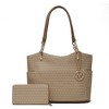 MKF Collection Savannah M Logo Printed Vegan Leather Women’s Tote and Wristlet Wallet by Mia K- 2 pieces - image 2 of 4