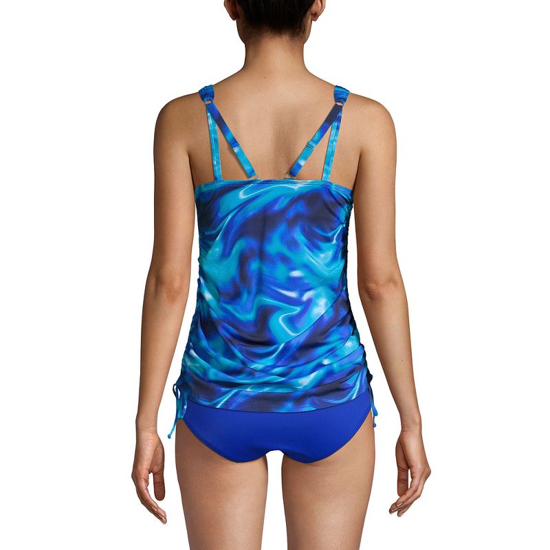 Lands' End Chlorine Resistant Underwire Tankini Swimsuit Top, 2 of 7