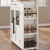 Nasitip Mobile Kitchen Island Cart with Rolling Wheels, Drawers, Spice Rack,Versatile Storage & Serving Cart for Kitchen, Dining Room - 2 of 4