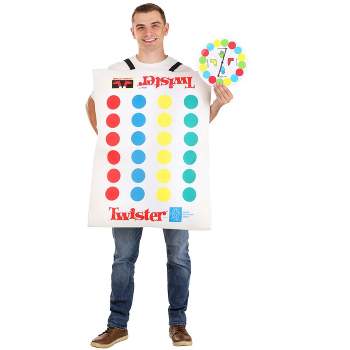 HalloweenCostumes.com One Size Fits Most   Twister Mat Sandwich Board Adult Costume, Red/White/Blue