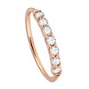Jewelry Avalanche Unisex 20G 14K Gold Nose Hoop Ring with Diamonds, 8mm Diameter, Twist-open - 3 of 4