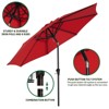 HYLEORY Germar Market Umbrella, Size: 90" H x 120" W x 120" D - 3 of 4