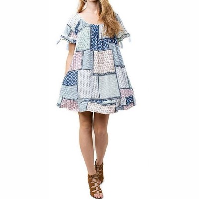 Women's Folklore Tassel Mini Swing Dress - KORI