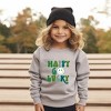 The Juniper Shop Happy Go Lucky Smiley Face Toddler Graphic Sweatshirt - 2 of 3