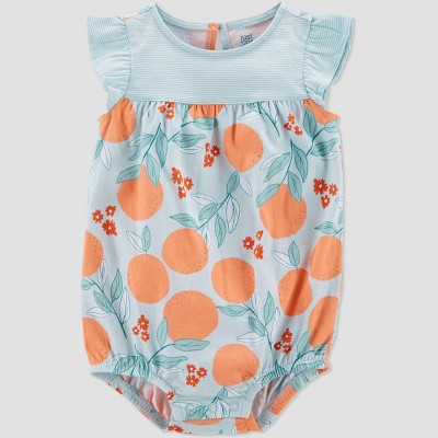 Carter's Just One You® Baby Girls' Citrus Romper - Blue 6M
