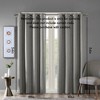 PAGED Printed Heathered Slub Blackout Curtain for Bedroom,Window Curtain Panel with Grommet Top,Living Room Curtains Machine Washable - 2 of 4