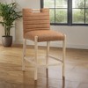 Meridian Furniture,Aimee Cognac Vegan Leather Counter Stool - 2 of 4