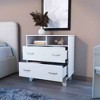 NicBex 2-Drawer Storage Cabinet with Open Shelves, 31.5" W Bedroom Dresser, Modern Dresser for Bedroom, Chest of Drawers - 2 of 4
