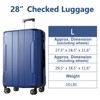1/3 PCS Expandable ABS Hard Shell Luggage Set with Double Spinner Wheels and TSA Lock - ModernLuxe - 3 of 4